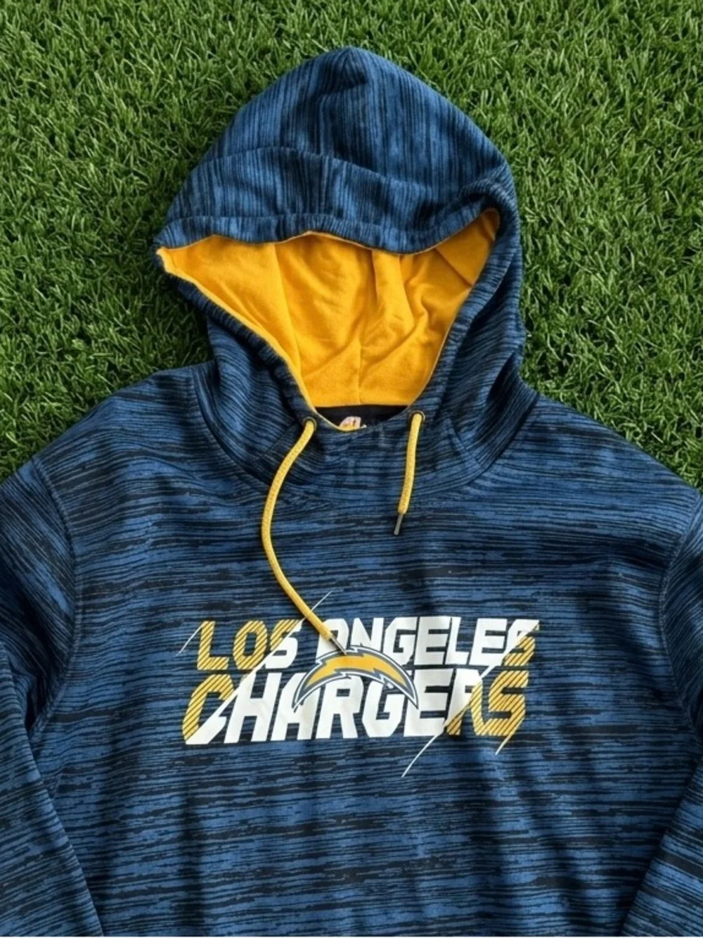 NFL Los Angeles Chargers Navy and Gold Hooded Pullover